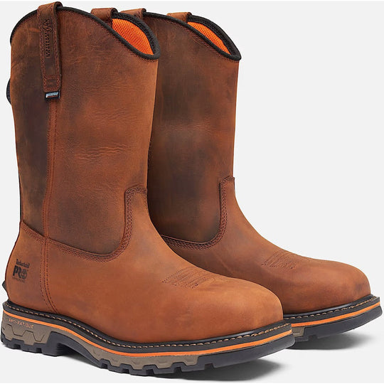 Timberland Pro Men's BOA True Grit Waterproof Pull-On Work Boot -Brown- TB0A66JQEM4 - Overlook Boots