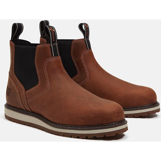 Timberland Pro Men's Irvine Soft Toe Wedge Work Boot- Brown- TB0A66BUEM4 - Overlook Boots