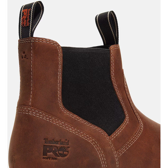 Timberland Pro Men's Irvine Soft Toe Wedge Work Boot- Brown- TB0A66BUEM4 - Overlook Boots