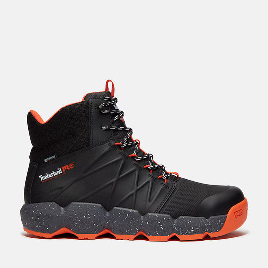 Timberland Pro Men's Morphix 6" Comp Toe Waterproof Work Boot - Black - TB0A63YKEK5 7.0 / Medium / Black - Overlook Boots