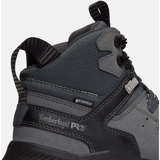 Timberland Pro Men's Tempe 6" Alloy Toe Waterproof Work Boot- Grey- TB0A67G3EJO - Overlook Boots