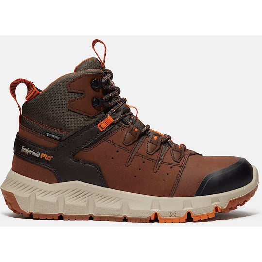 Timberland Pro Men's Tempe 6" Soft Toe Waterproof Work Boot- Brown- TB0A63WQEPB 7.0 / Medium / Brown - Overlook Boots