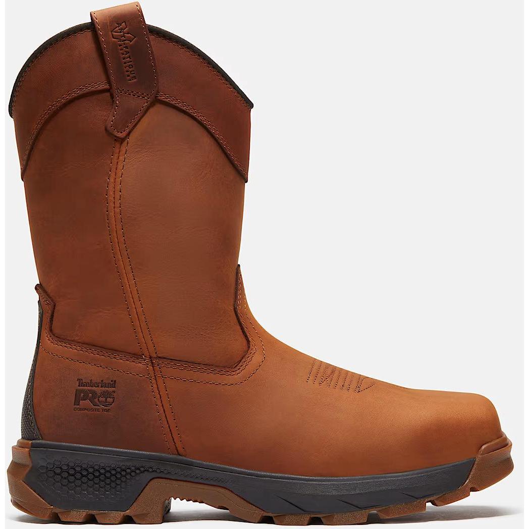 Timberland Pro Men's Titan EV CT Pull On Work Boot- Brown- TB0A435GEM4 7.0 / Medium / Brown - Overlook Boots