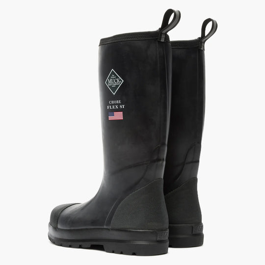 Muck Chore Flex Men's 15" Waterproof Rubber Work Boot - Black - MCHHDP00