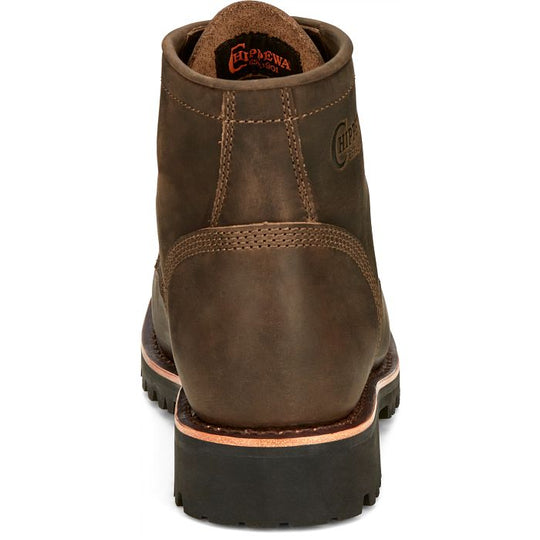 Chippewa Men's Classic 2.0 6" Steel Toe Work Boot - Brown - NC2081  - Overlook Boots