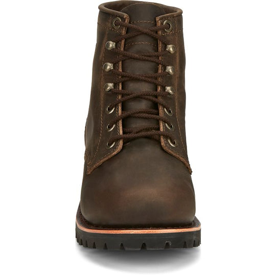 Chippewa Men's Classic 2.0 6" Steel Toe Work Boot - Brown - NC2081  - Overlook Boots