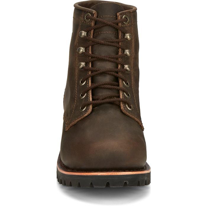 Chippewa Men's Classic 2.0 6" Steel Toe Work Boot - Brown - NC2081  - Overlook Boots