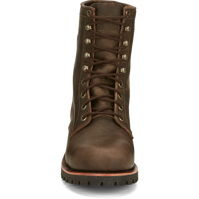 Chippewa Men's Classic 2.0 8" Steel Toe Lace Up Work Boot -Brown- NC2086  - Overlook Boots