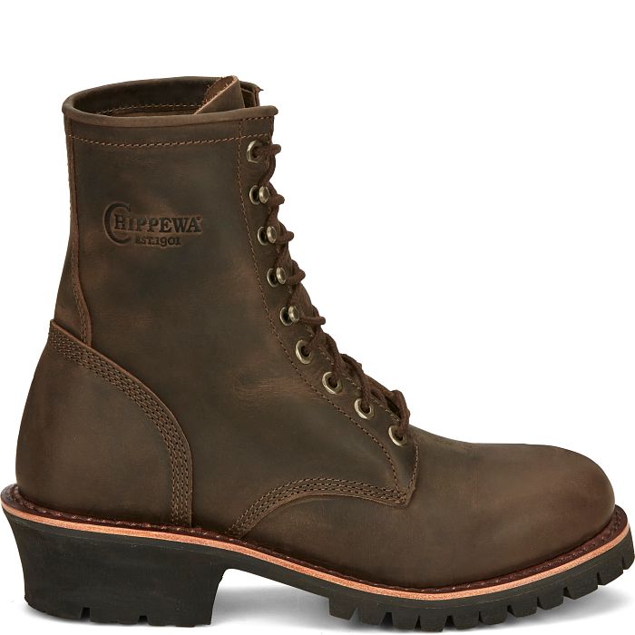 Chippewa Men's Classic 2.0 8" Soft Toe Lace Up Work Boot -Brown- NC2090  - Overlook Boots