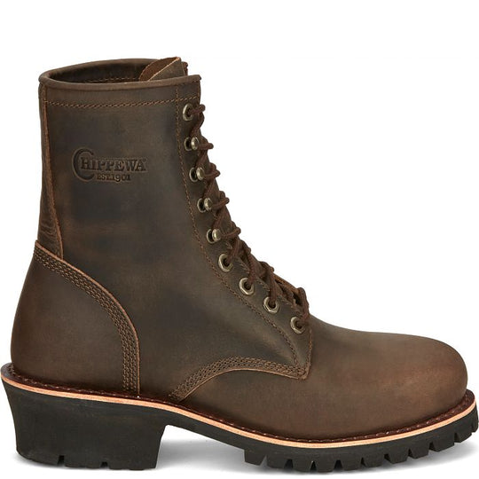 Chippewa Men's Classic 2.0 8" Composite Toe Lace Up Work Boot -Brown- NC2091 - Overlook Boots