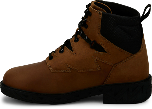 Justin Men's Gritland 6" Soft Toe Waterproof Work Boot - Brown - PD644