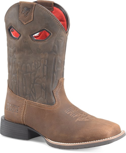 Phantom Rider Men's McCarthy 11" Roper Western Work Boot - Brown - PH5042 - Overlook Boots