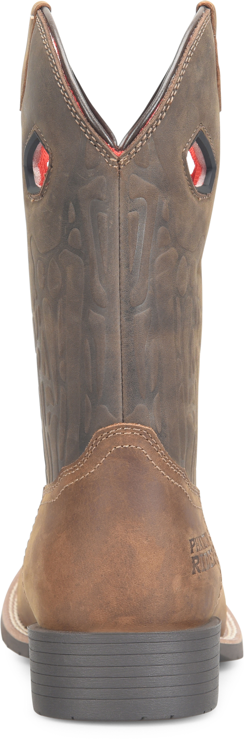 Phantom Rider Men's McCarthy 11" Roper Western Work Boot - Brown - PH5042 - Overlook Boots