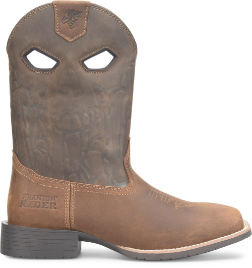 Phantom Rider Men's McCarthy 11" Roper Western Work Boot - Brown - PH5042 7.5 / Medium / Brown - Overlook Boots