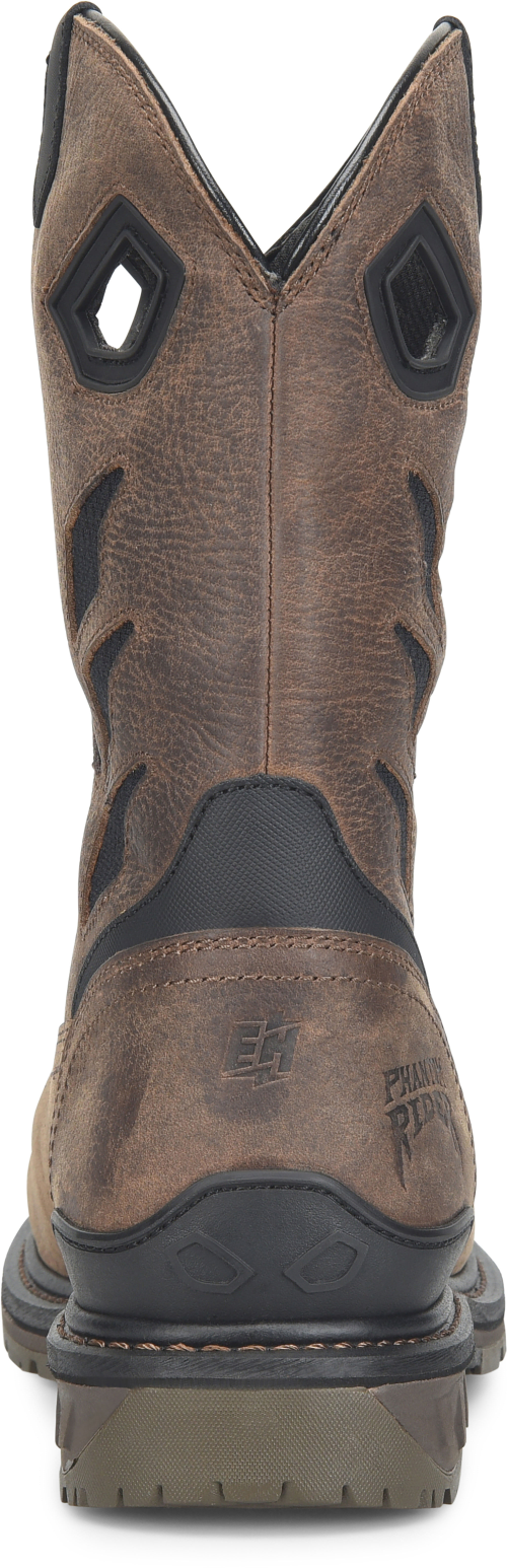 Phantom Rider Men's Faulk 11" Safety Toe Western Work Boot - Brown - PH5055 - Overlook Boots