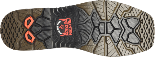 Phantom Rider Men's Faulk 11" Safety Toe Western Work Boot - Brown - PH5055 - Overlook Boots