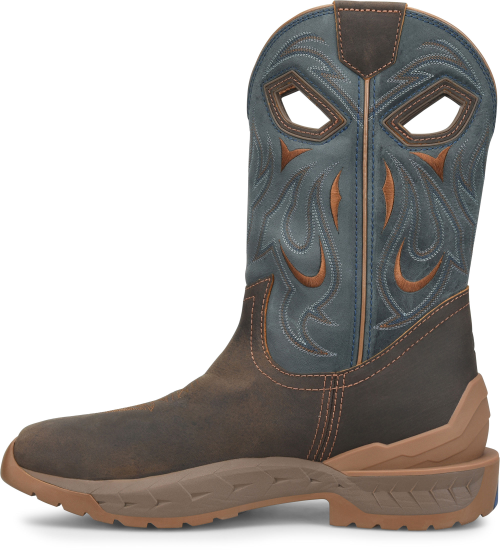 Phantom Rider Men's Emperor 11" Wide Square Toe Western Work Boot - Brown - PH6007 - Overlook Boots