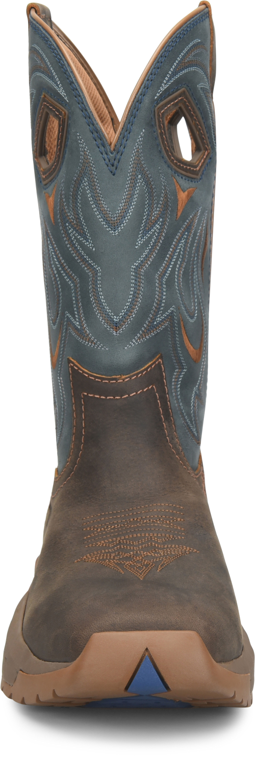 Phantom Rider Men's Emperor 11" Wide Square Toe Western Work Boot - Brown - PH6007 - Overlook Boots
