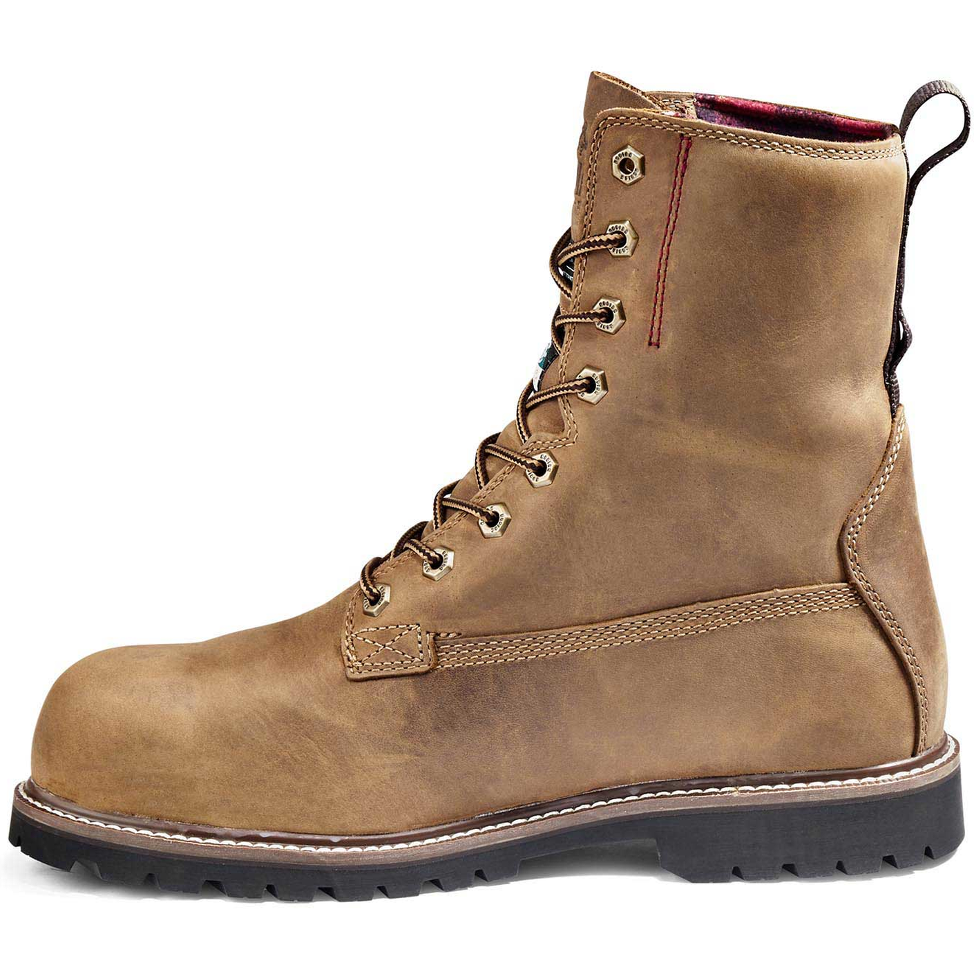 Kodiak Men's Mckinney 8" Composite Toe Waterproof Safety Work Boot -Brown- 4NLSBN - Overlook Boots