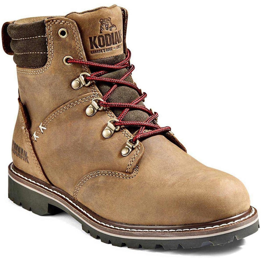 Kodiak Women's Bralorne 6" WP Slip Resist Safety Work Boot -Brown- 4TDSBN 5 / Medium / Brown - Overlook Boots
