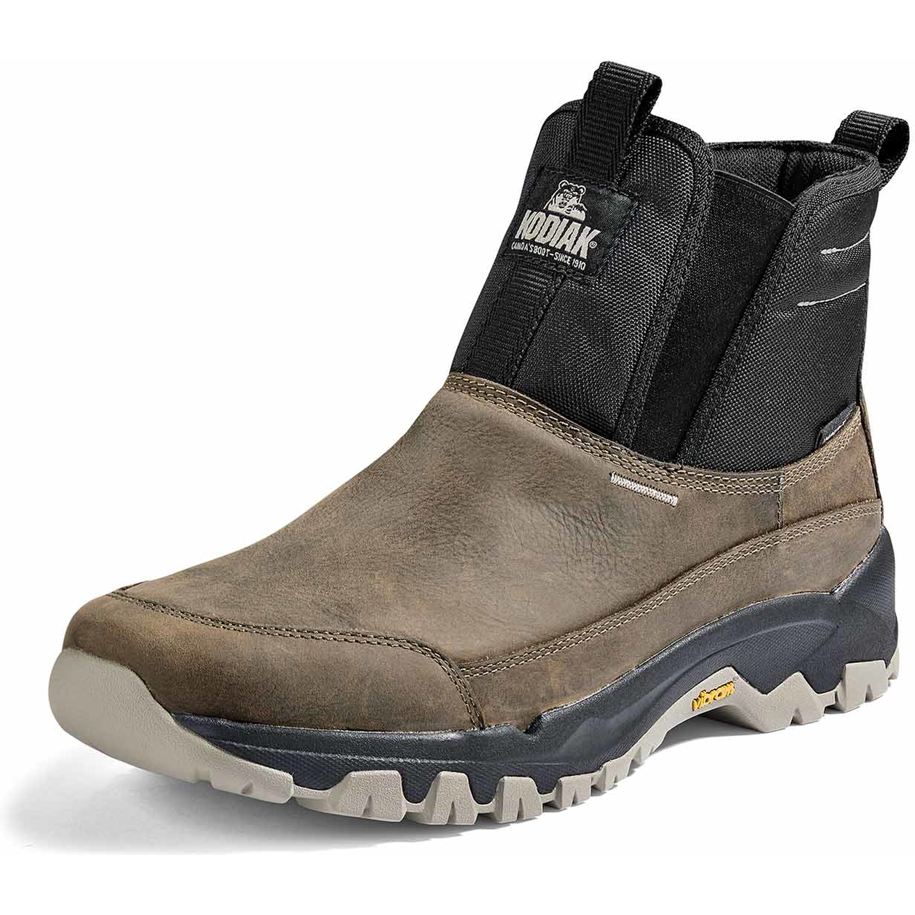 Kodiak Men's Tarbot Soft Toe WP Slip On Work Boot -Fossil- 4TE3FS  - Overlook Boots