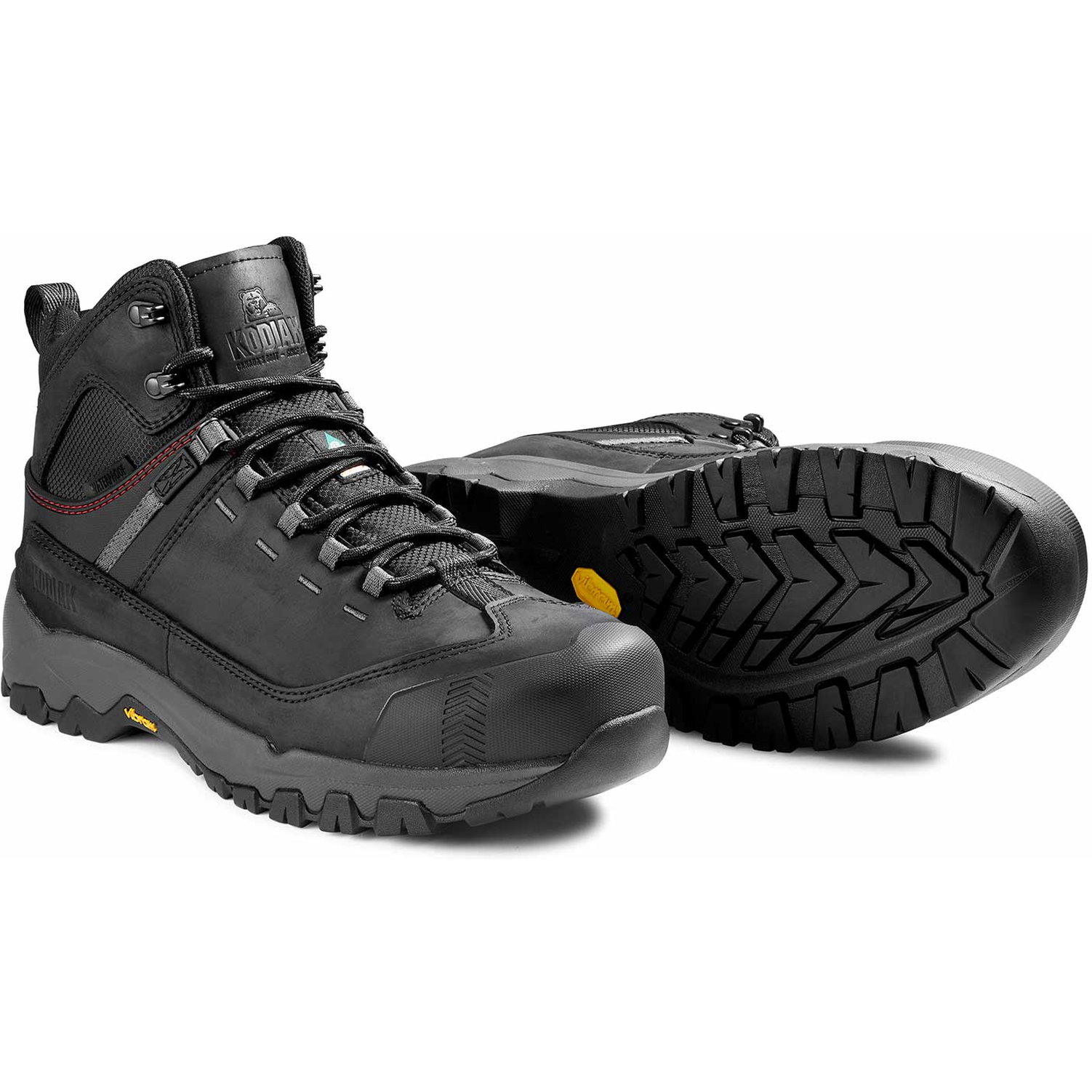 Kodiak Men's Quest Bound Comp Toe WP Hiker Work Boot -Black- 4TELBK  - Overlook Boots