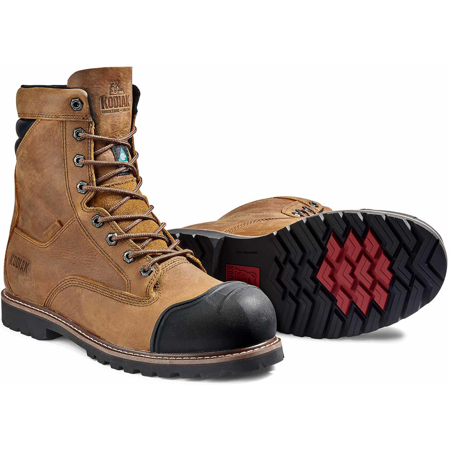 Kodiak Men's Mckinney M.U.T 8" Comp Toe WP Work Boot - Wheat - 4TEPWT  - Overlook Boots