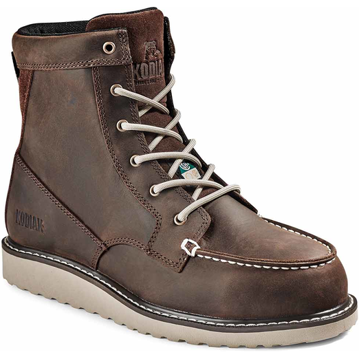 Kodiak Women's Whitton 6" Steel Toe Puncture Resist Safety Work Boot -Brown- 4TEYDB 5 / Medium / Brown - Overlook Boots