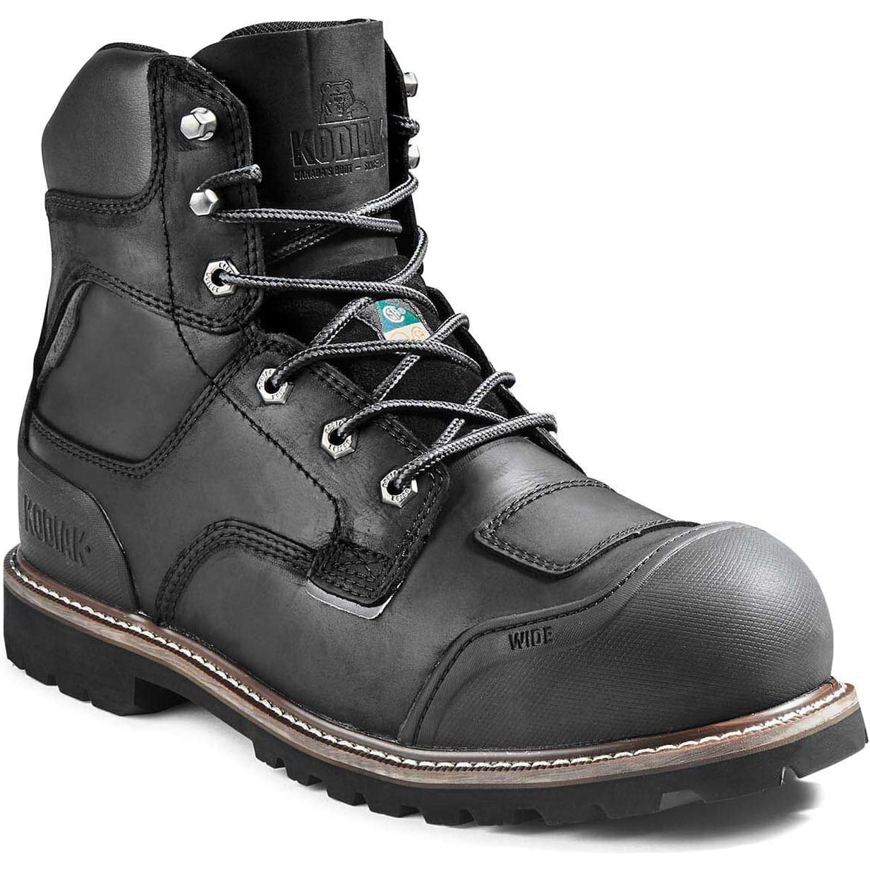 Kodiak Men's Generations Widebody 6" Comp Toe WP Work Boot -Black- 4TGBBK 8 / Extra Wide / Black - Overlook Boots