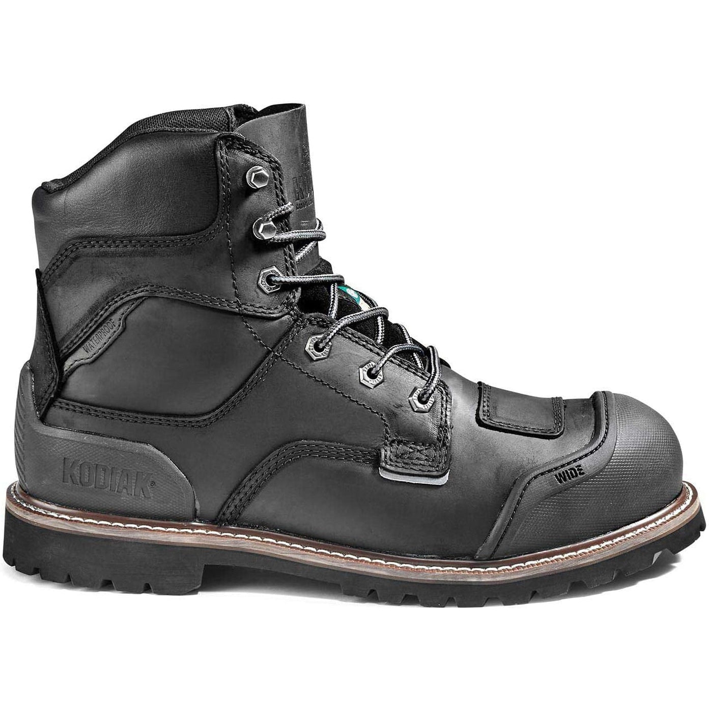Kodiak Men's Generations Widebody 6" Comp Toe WP Work Boot -Black- 4TGBBK  - Overlook Boots