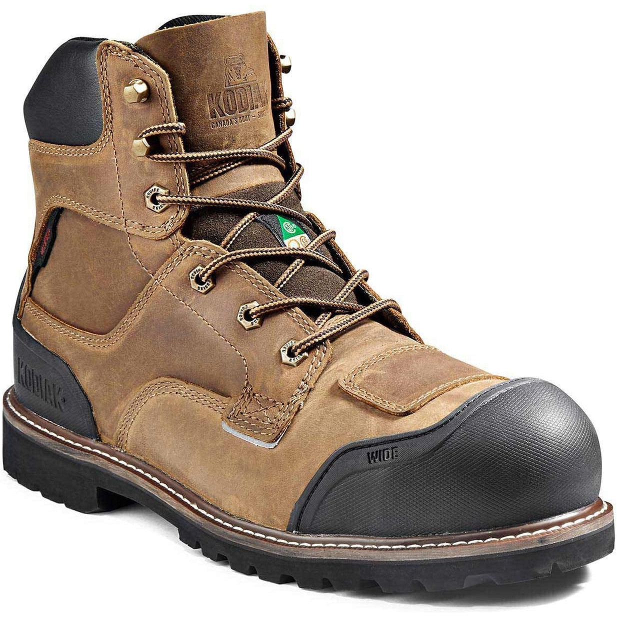 Kodiak Men's Generations Widebody 6" Comp Toe WP Work Boot -Brown- 4TGBBN 8 / Extra Wide / Brown - Overlook Boots