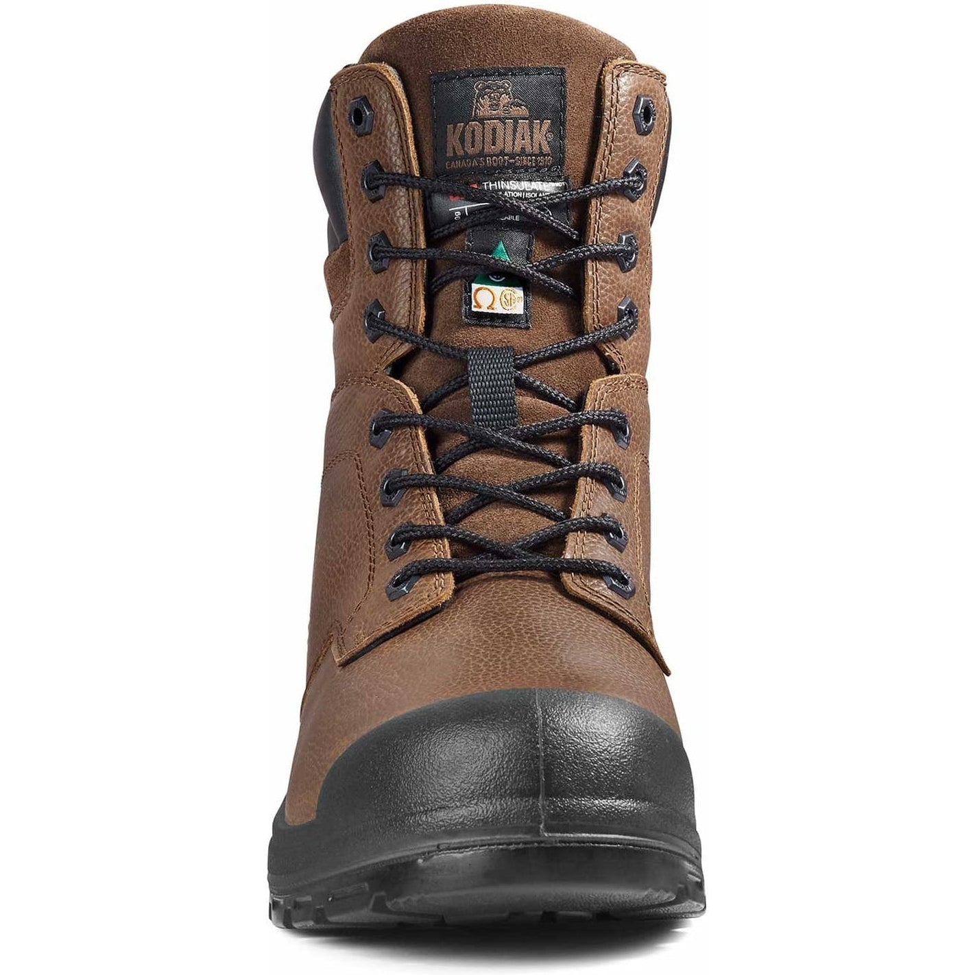 Kodiak Men's Greb 8" ST 200G Slip Resist Safety Work Boot -Brown- 4TH3BN  - Overlook Boots