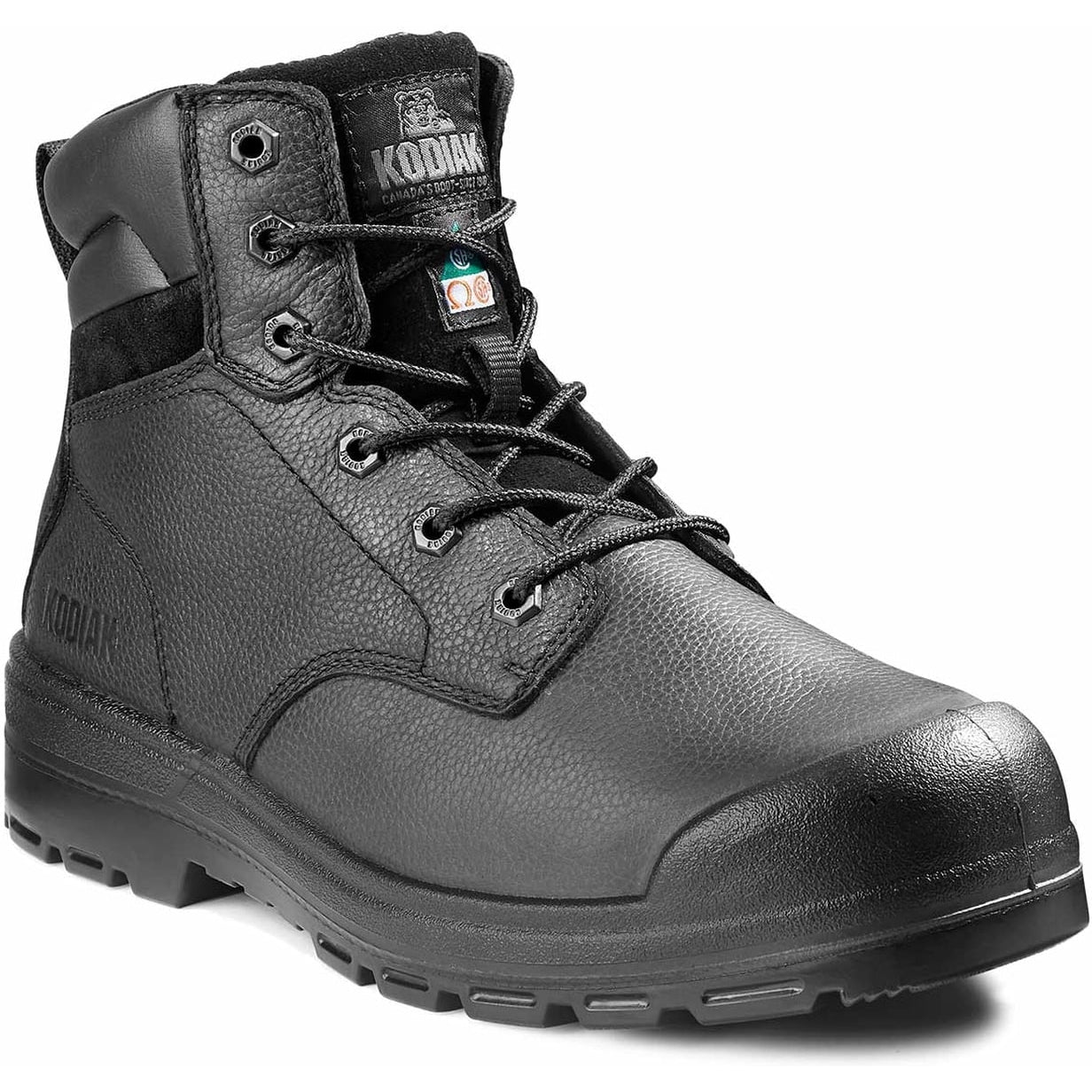Kodiak Men's Greb 6" Steel Toe Safety Work Boot - Black - 4TH4BK 7 / Wide / Black - Overlook Boots