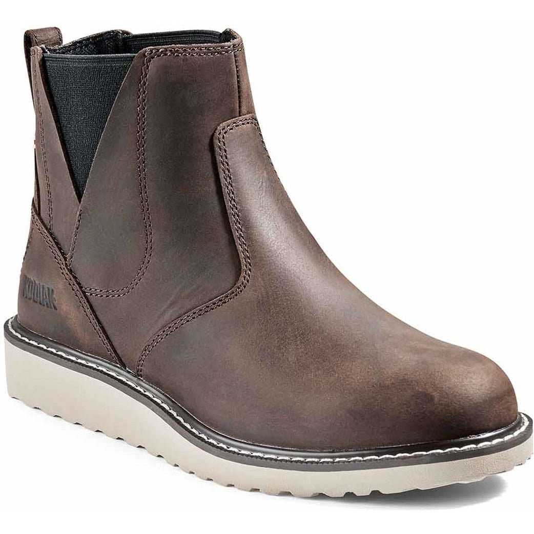 Kodiak Women's Whitton Soft Toe Chelsea Safety Work Boot -Brown- 4THMDB 5 / Medium / Brown - Overlook Boots