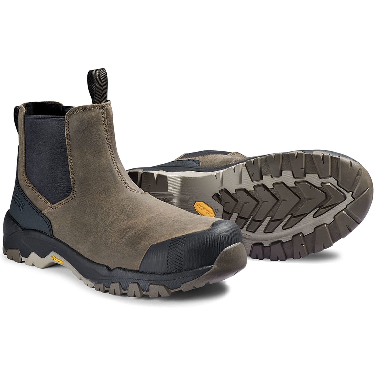 Kodiak Men's Quest Bound Comp Toe WP Chelsea Work Boot -Fossil- 4THNFS  - Overlook Boots
