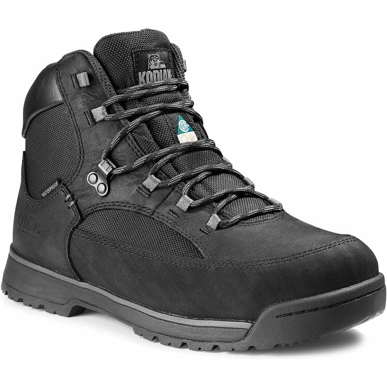Kodiak Men's Greb Classic Steel Toe WP Hiker Safety Work Boot -Black- 834XBK 7 / Wide / Black - Overlook Boots