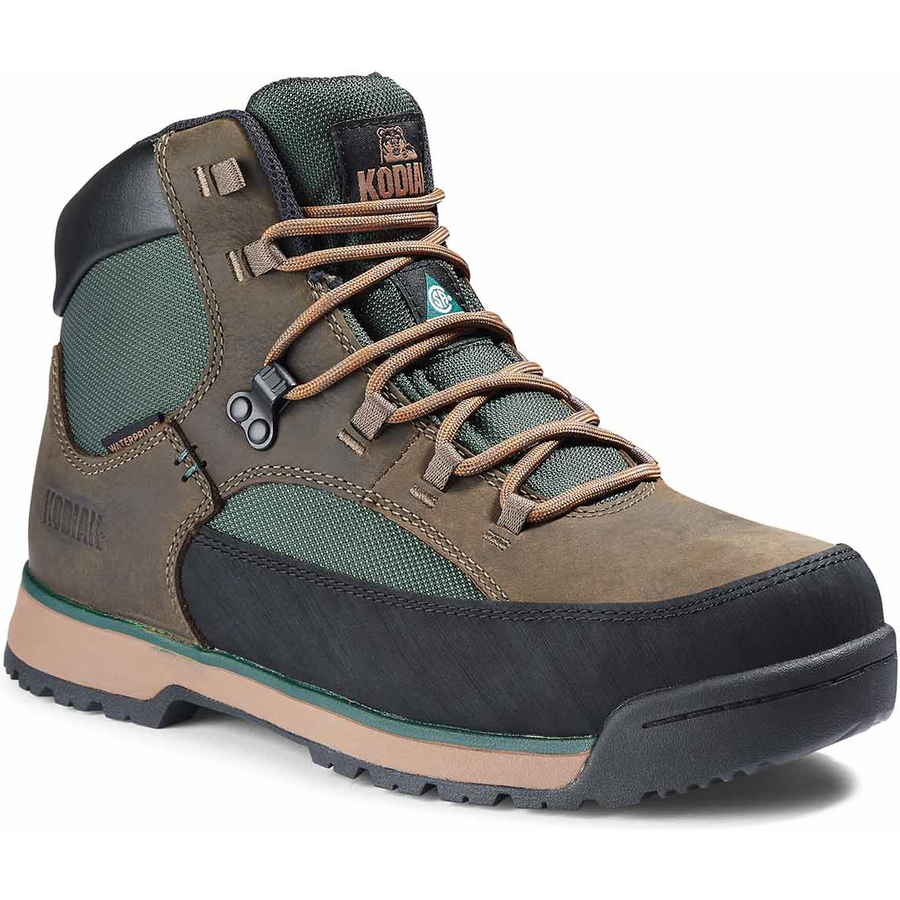 Kodiak Men's Greb Classic Steel Toe WP Hiker Safety Work Boot - Fossil