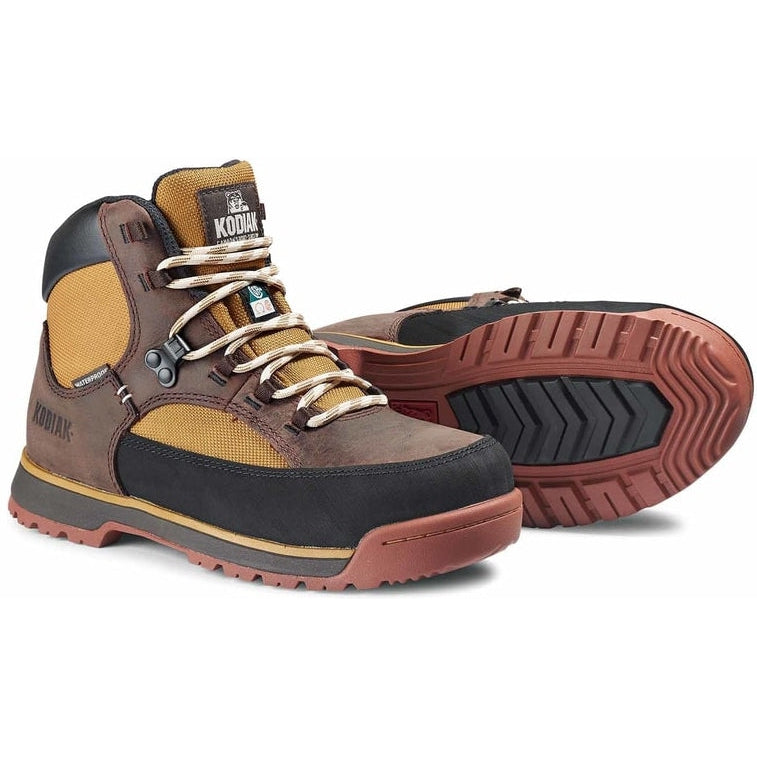Kodiak Women's Greb Classic Steel Toe Waterproof Hiker Work Boot -Brown- 834YBN - Overlook Boots