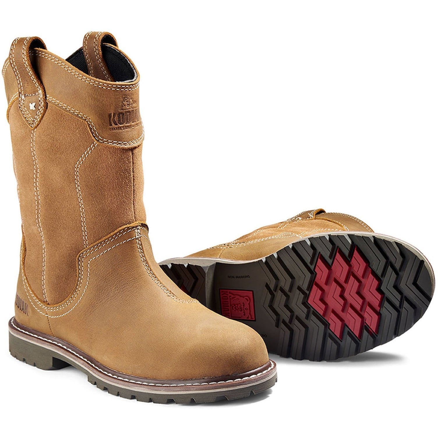 Kodiak Women's Bralorne Soft Toe WP Wellington Work Boot -Wheat- 835WWT  - Overlook Boots