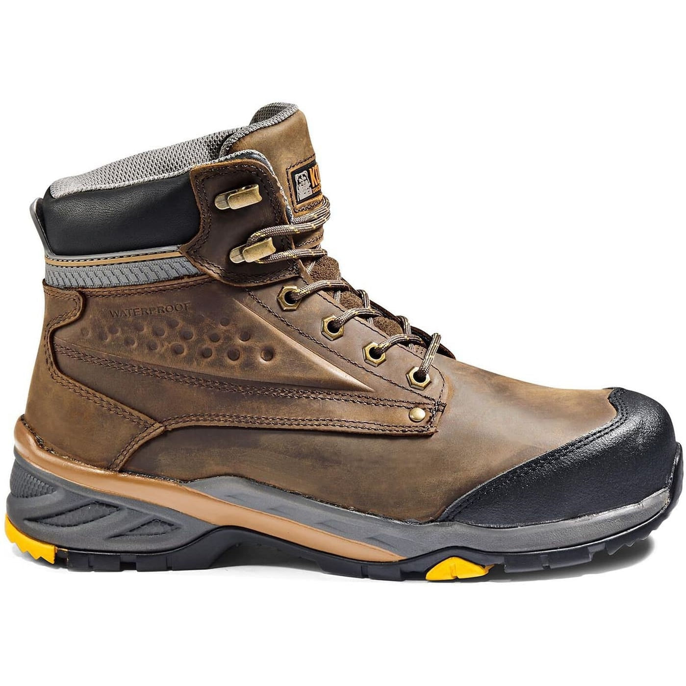 Kodiak Men's Crusade 6" Comp Toe WP Hiker Safety Work Boot -Brown- K4NKAD 8.5 / Medium / Brown - Overlook Boots