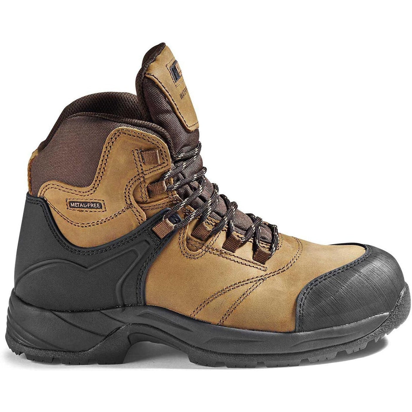 Kodiak Men's Journey Comp Toe WP Hiker Safety Work Boot -Brown- KD0A49KED 7 / Wide / Brown - Overlook Boots