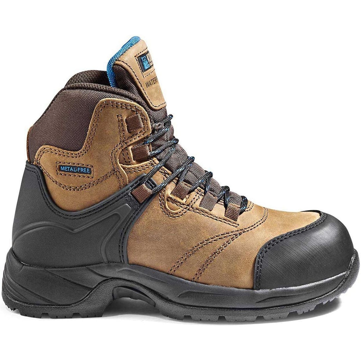 Kodiak Men's Journey 6" Comp Toe WP Hiker Safety Work Boot -Brown- K4NKFD  - Overlook Boots
