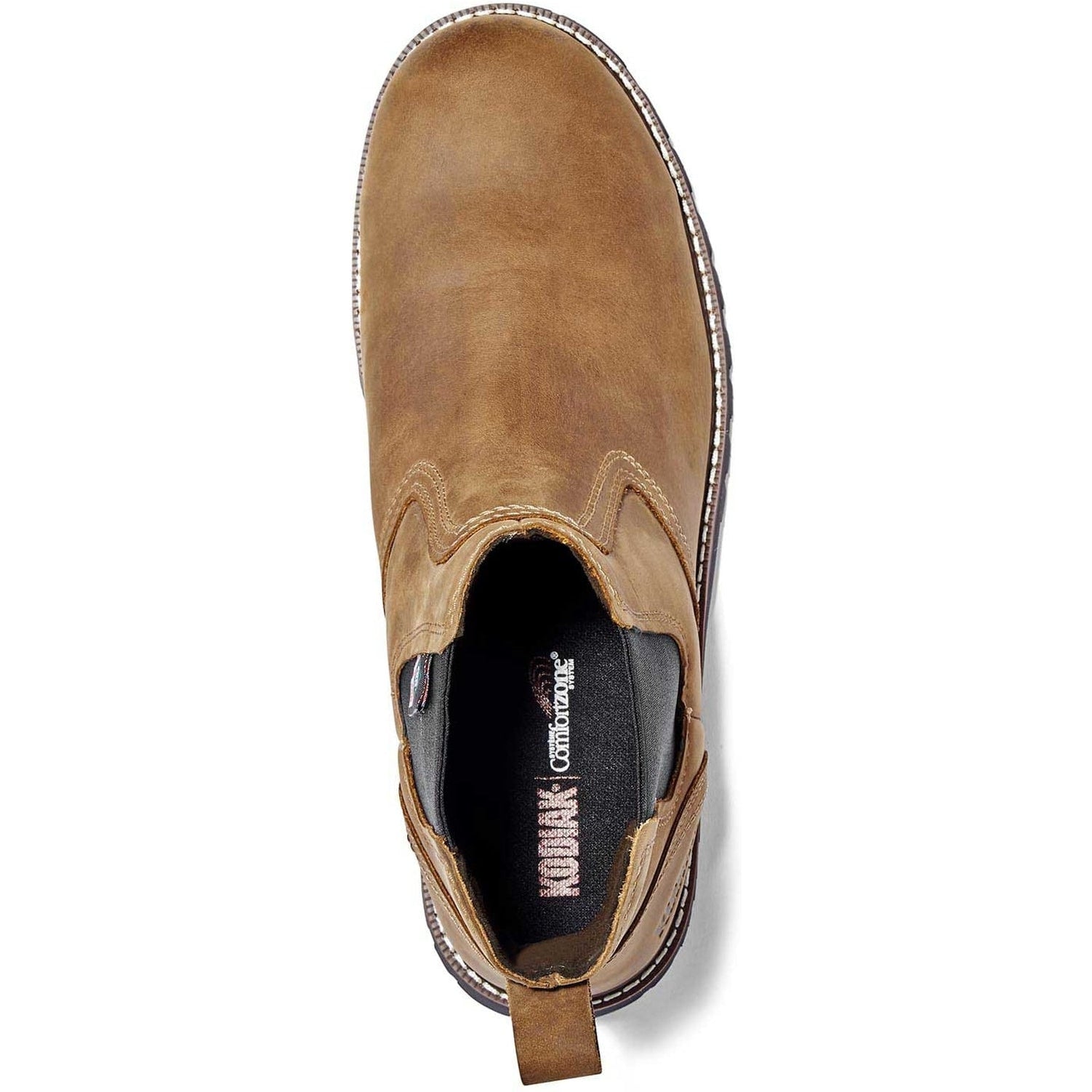 Kodiak Men's Mckinney Composite Toe Waterproof Chelsea Safety Work Boot -Brown- K4TCBN - Overlook Boots