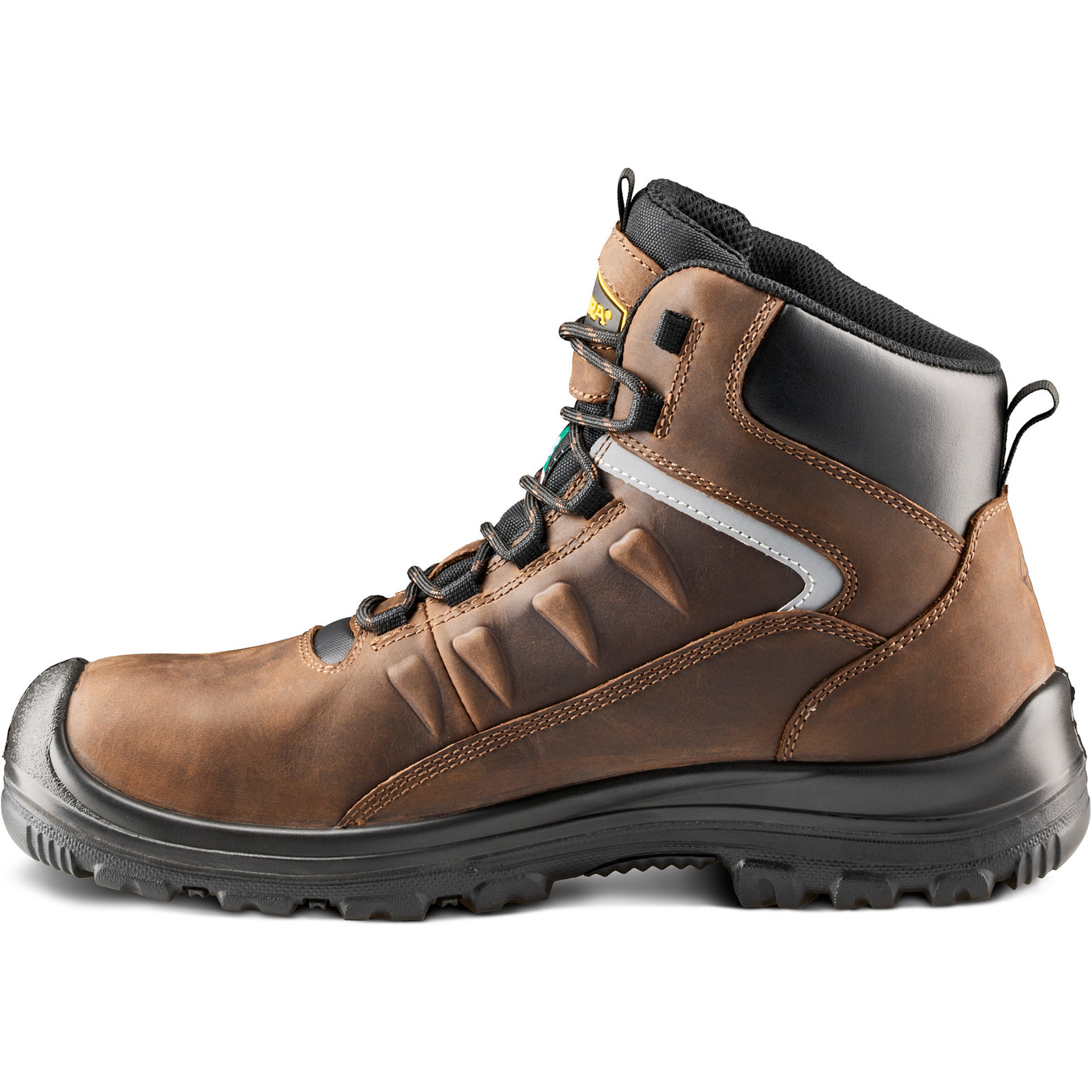 Terra Men's Terra Findlay 6" Comp Toe Waterproof Safety Work Boot- Brown- 1318DB - Overlook Boots