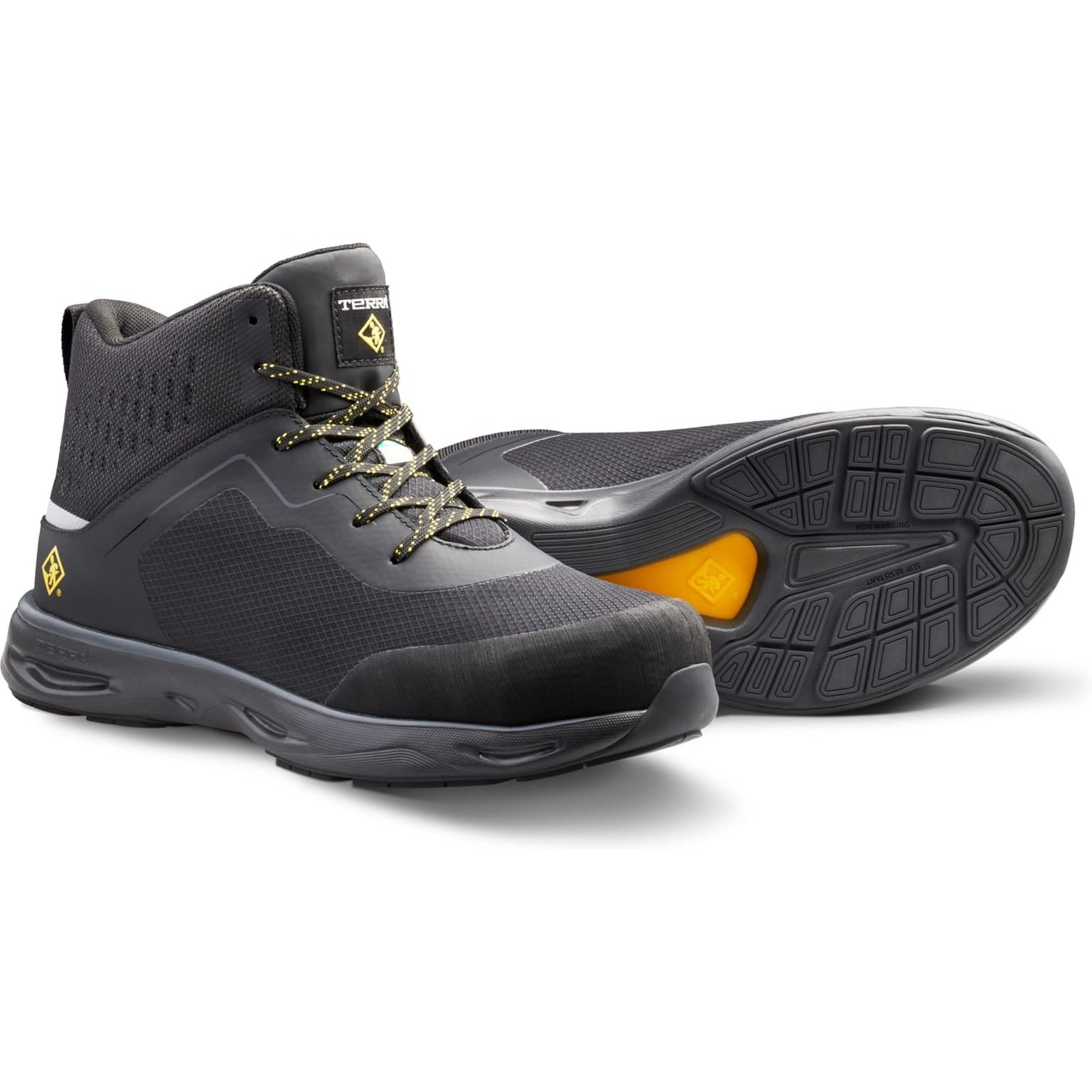 Terra Men's Lites Mid Nano CT Athletic Safety Work Shoe -Black- 4NRTBK  - Overlook Boots