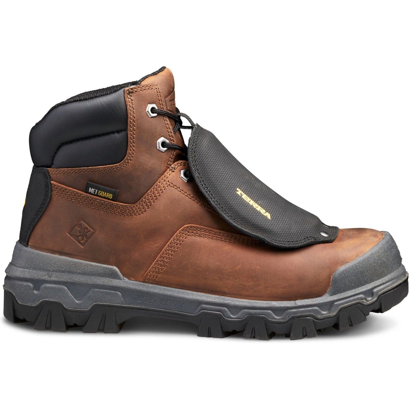 Terra Men's Sentry 2020 6" Composite Toe Waterproof Safety Work Boot -Brown- 4NRXBN - Overlook Boots