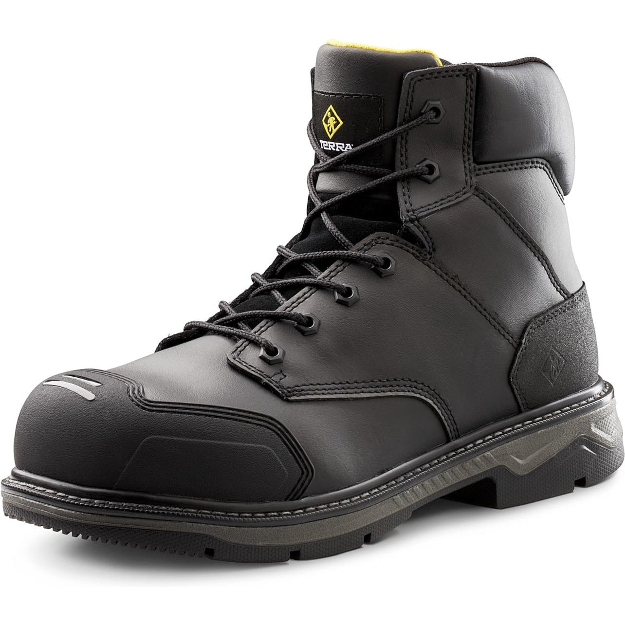 Terra Men's Patton 6" AT Waterproof Safety Work Boot -Black- 4NS6BK  - Overlook Boots