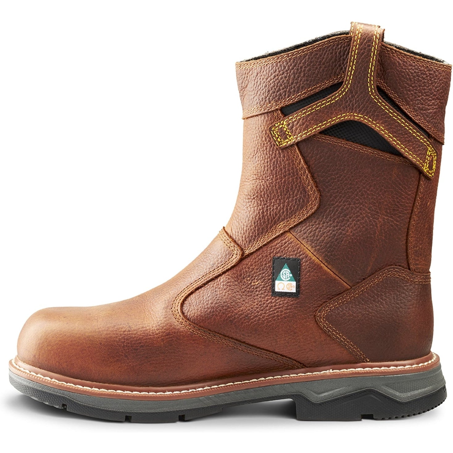 Terra Men's Patton AT Waterproof Pull-On Safety Work Boot -Brown- 4TCBBN  - Overlook Boots