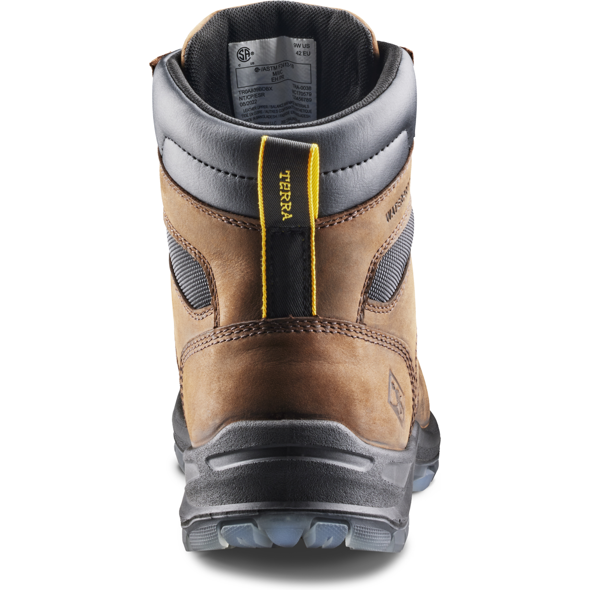 Terra Men's Byrne 6" Composite Toe Waterproof Safety Work Boot- Brown- 839BDB - Overlook Boots