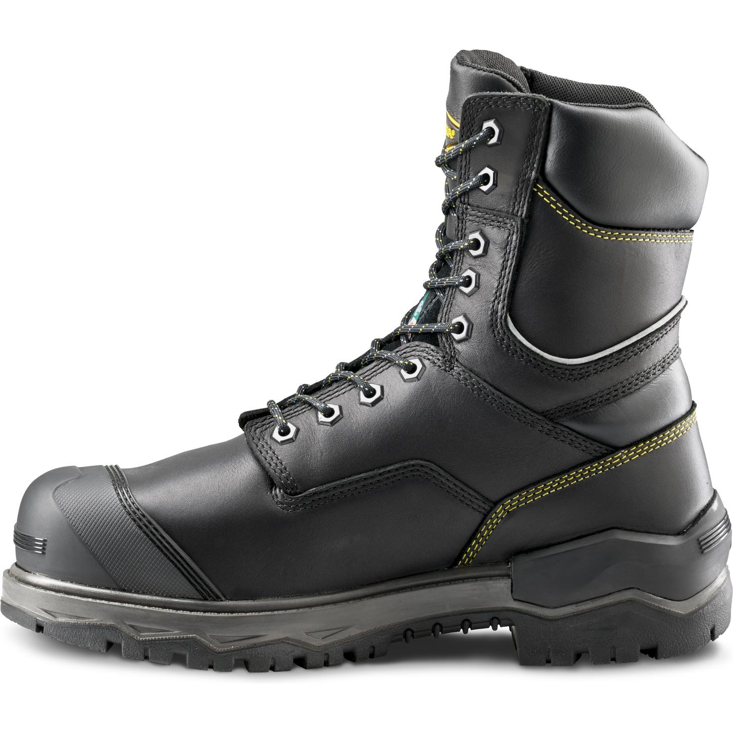 Terra Men's Gantry 8" Composite Toe Waterproof Met Guard Safety Work Boot- Black- 839CBK - Overlook Boots